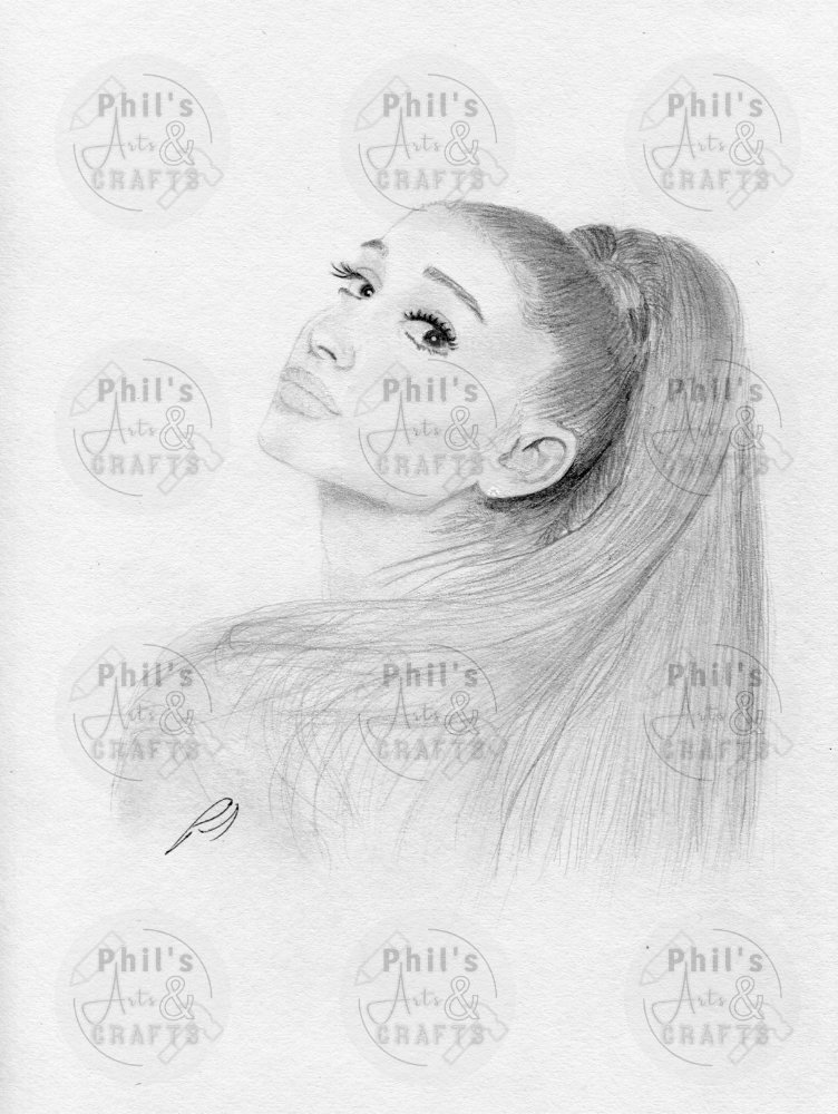 Ariana Grande | Print from Original Pencil Drawing