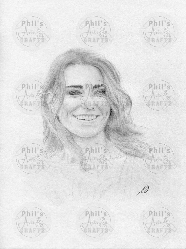 HRH Catherine - Princess Of Wales | Print from Original Pencil Drawing