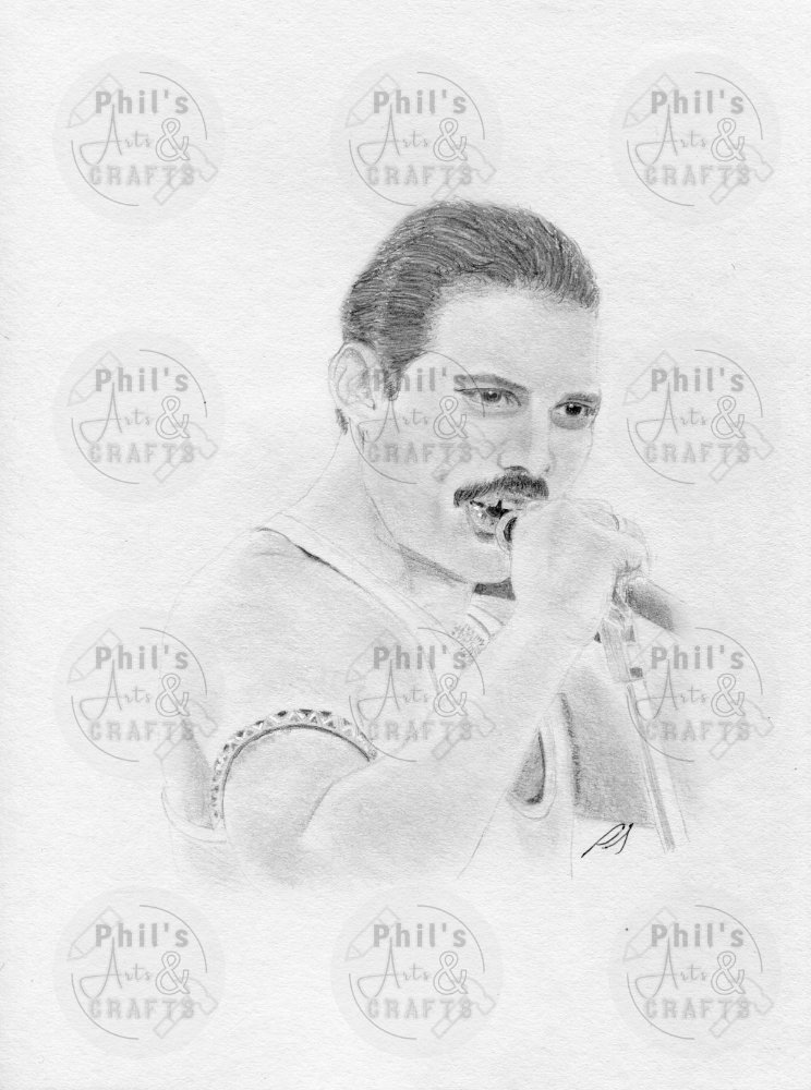 Freddie Mercury | Print from Original Pencil Drawing