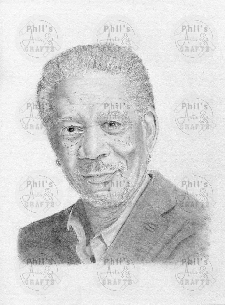 Morgan Freeman | Print from Original Pencil Drawing