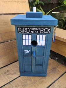 TARDIS Bird Nest Box