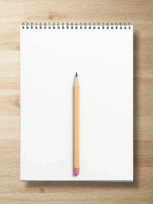 commission a portrait pencil on blank pad